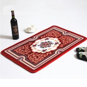 Wonderful Flower Pattern Anti-Slipping Doormat