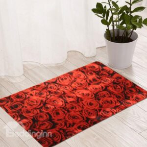 Fabulous Roses Pattern Bedroom Anti-Slipping Doormat