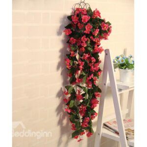 European Wall Hanging Violet Artificial Flower Set