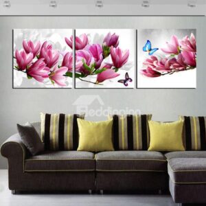 Gorgeous Magnolia 3-Panel Canvas Wall Art Prints