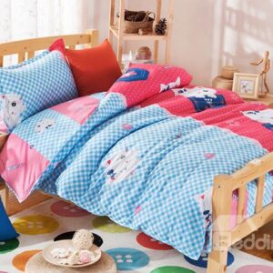 Warm Sweet Home Print Kids 3-Piece Duvet Cover Sets