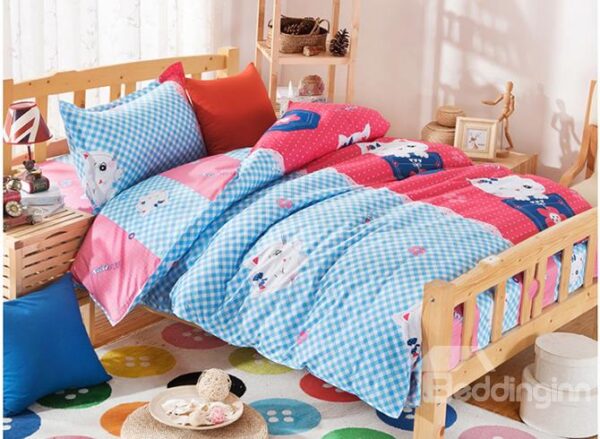 Warm Sweet Home Print Kids 3-Piece Duvet Cover Sets