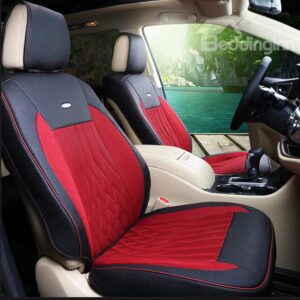 Premium Leather Material Dual Colorblock Customized 7 Seater Car Seat Cover