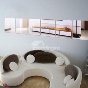 Wonderful Mirror Surface 3-Piece DIY Acrylic Removable 3D Wall Sticker