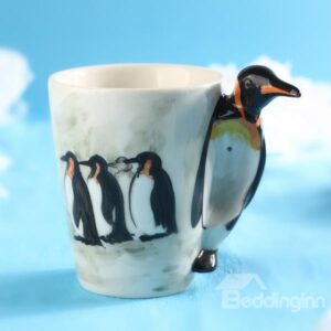 Creative 3D Penguine Design Ceramic Coffee Mug