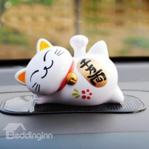 Creative Solar Powered Fortone Cat Car Decor