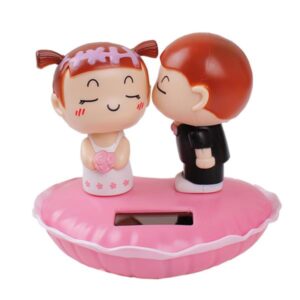Creative Solar Powered Kissing Couple Car Decor