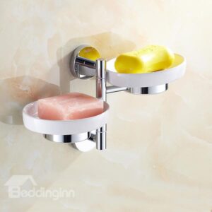 Modern New Style Rotatable Two Layers Soap Holder