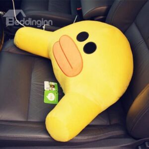 Cute and Super Comfortable Staring Duckling Lumbar Car Pillow