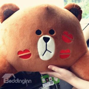 Cute and Super Comfortable Kissing Bear Lumbar Seat Pillow