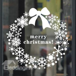 Christmas Decoration Snowflake Garland Design Window Glass Removable Wall Sticker