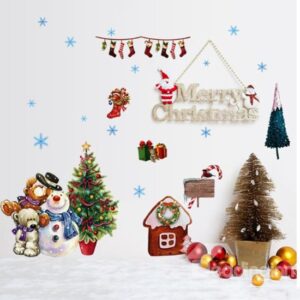 Festival Christmas Home and Shop Decoration Removable Wall Sticker