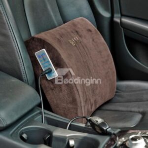 Warm and Comfortable Memory Foam Electric Heating Lumbar Car Pillow
