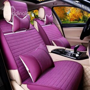 Comfortable and Concise Designed Linen Car Seat Cover