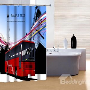 Creative Design Modern City Life 3D Shower Curtain