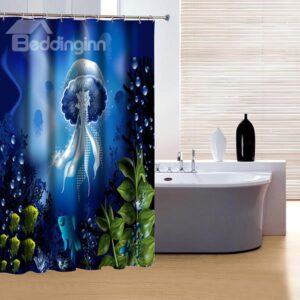 Fancy Beautiful Underwater World 3D Shower Curtain