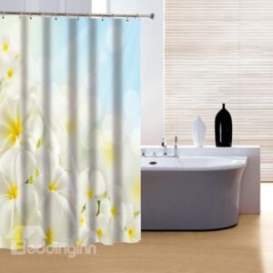 Glamerous Fancy Flower Sea Print 3D Shower Curtain