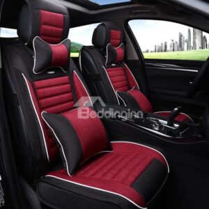 Comfortable Dual Colored Short Plush a Car Seat Cover
