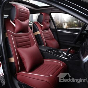 Premium Leather Material Comfortable Pure Color Car Seat Cover