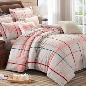 Concise Classical Plaid Style Cotton 4-Piece Duvet Cover Sets