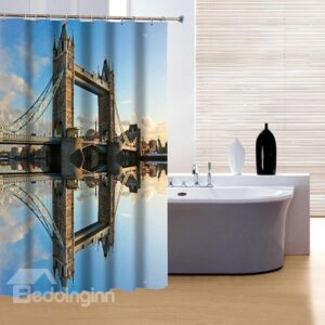 Faddish Modern London Bridge 3D Shower Curtain