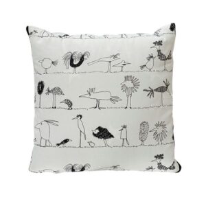 Fashionable Quillow Cartoon Birds Designed Cotton Blanket Car Pillow