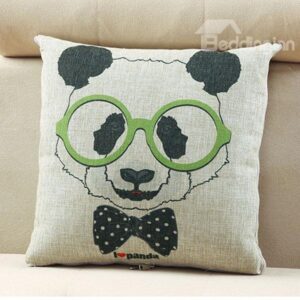 Comfortable Quillow Fashion Panda Linen Blanket Car Pillow
