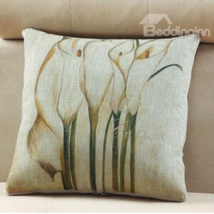 Comfortable Quillow Lily Patterned Linen Blanket Car Pillow