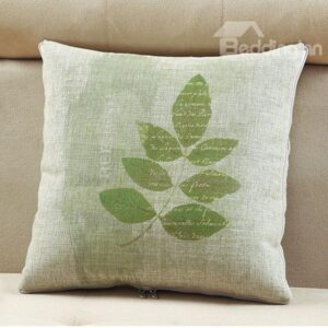 Comfortable Quillow Maple Leaf Patterned Linen Blanket Car Pillow