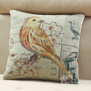 Comfortable Quillow Oriole Patterned Linen Blanket Car Pillow