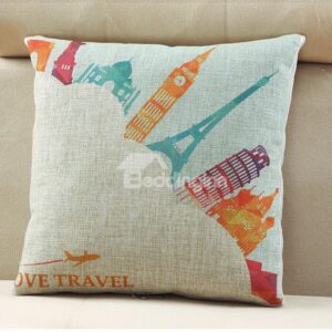 Comfortable Quillow World Travel Linen Blanket Car Pillow