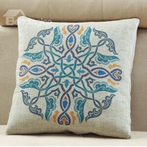 Comfortable Quillow Beautiful Patterned Linen Blanket Car Pillow