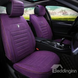 Classic and Durable Single Colored Linen Car Seat Cover