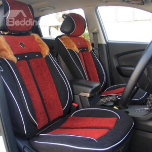Warm and Protective Short Plush Car Seat Cover