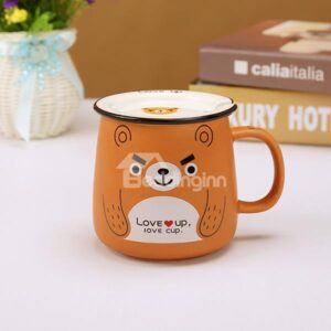 Cute Cartoon Animal Brown Bear Ceramic Coffee Mug