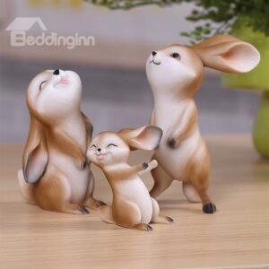 Cute Rabbit 1-Piece Resin Desktop Decoration