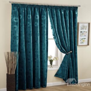 High Quality Graceful Jacquard Double Pinch Pleat Curtain