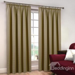 Elegant Polyester Cotton Double Pinch Pleat Curtain
