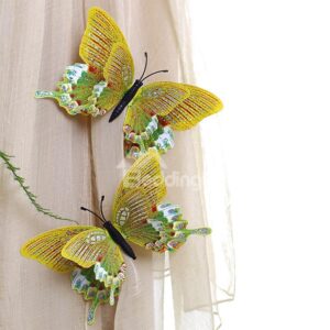 Wonderful Curtain Decoration Clip Type 3D Butterfly 4-Color