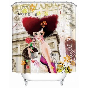 New Style Unique Fashion Girl 3D Shower Curtain