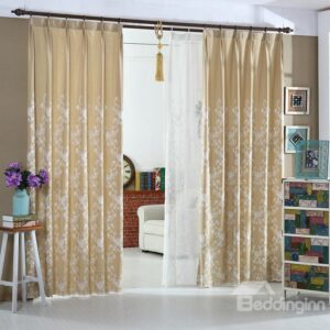 Wonderful Beige High Quality Double Pinch Pleat Curtain
