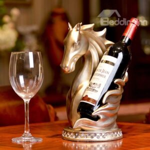 Fabulous Horse Resin Design Wine Rack