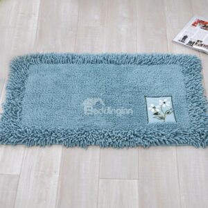 Contemporary Home Decor Solid Color Bath Rug