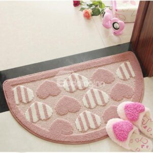 Super Lovely Heart-shaped Printing Soft Bath Rug