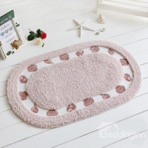 Modern Home Decor Concise Shell Printing Soft Bath Rug