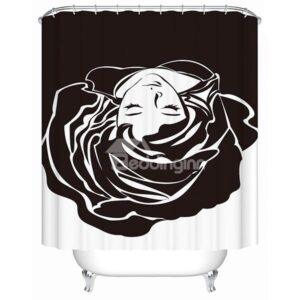 Creative Design Graceful Flower Girl 3D Shower Curtain