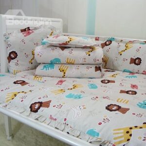 Adorable Animals Pattern 10-Piece Baby Crib Bedding Sets