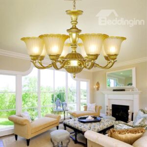 Wonderful Pastoral Style Western Living Room 8-Head Chandelier