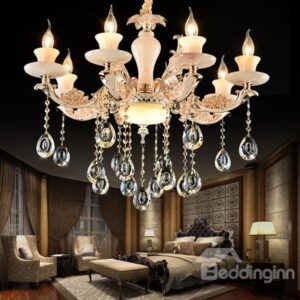 Gorgeous European Style Candlestick 8-Head Crystal Chandelier