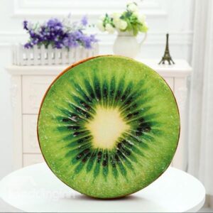 Tasty Green Kiwi Fruit Design Throw Pillow